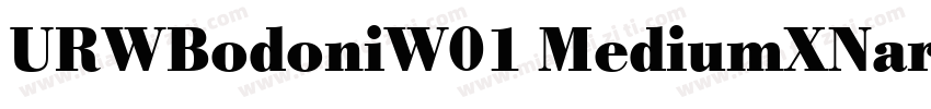 URWBodoniW01 MediumXNarrow字体转换